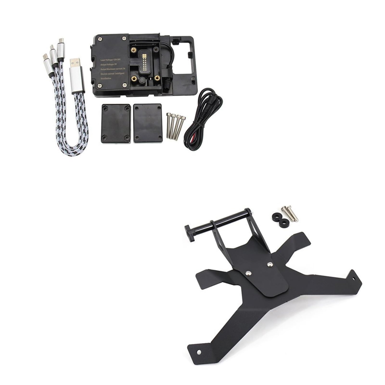Motorrad GPS Telefon Halter Für R1250RS Für R 1250 RS Motorrad GPS Halterung Telefon Navigation Halterung USB Charge Halter Stehen(C) von BYSKJZ