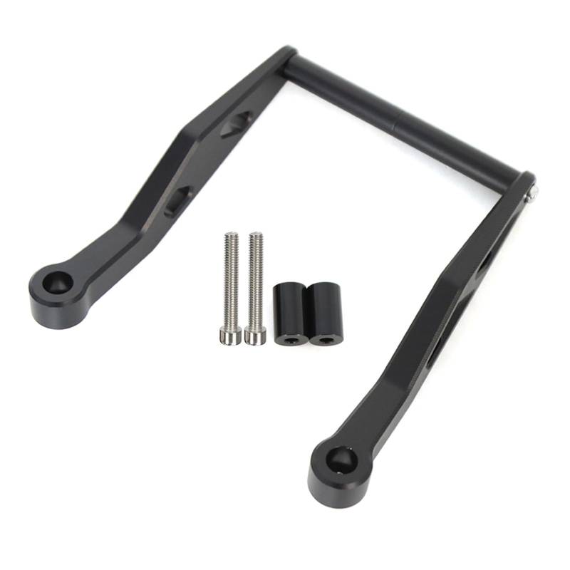 Motorrad GPS Telefon Halter Für R1300GS Für R 1300 Für R1300GS 2023 2024 Motorrad Zubehör Handy GPS Navigation Platte Halterung Lenker Anpassen Halter(Black) von BYSKJZ