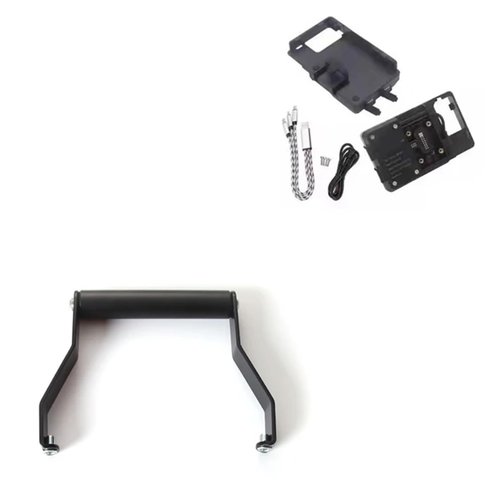 Motorrad GPS Telefon Halter Für Tiger Für Sport 660 Zubehör Motorrad GPS Handy-Navigation Halterung Aluminium 22mm Halterung(A Set) von BYSKJZ