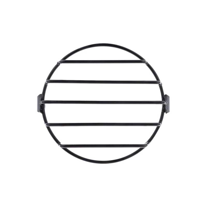Scheinwerfer Kühlergrill Abdeckung 6,5 Zoll Motorrad Universal Vintage Scheinwerfer Schutz Retro Grill Licht Lampe Abdeckung Für Ducati Für Chopper Für Caferacer(1) von BYSKJZ