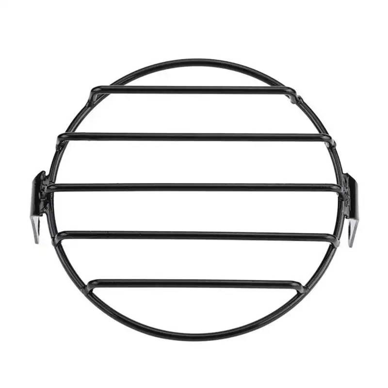 Scheinwerfer Kühlergrill Abdeckung 6,5 Zoll Motorrad Universal Vintage Scheinwerferschutz Retro Grill Licht Lampenabdeckung(2) von BYSKJZ