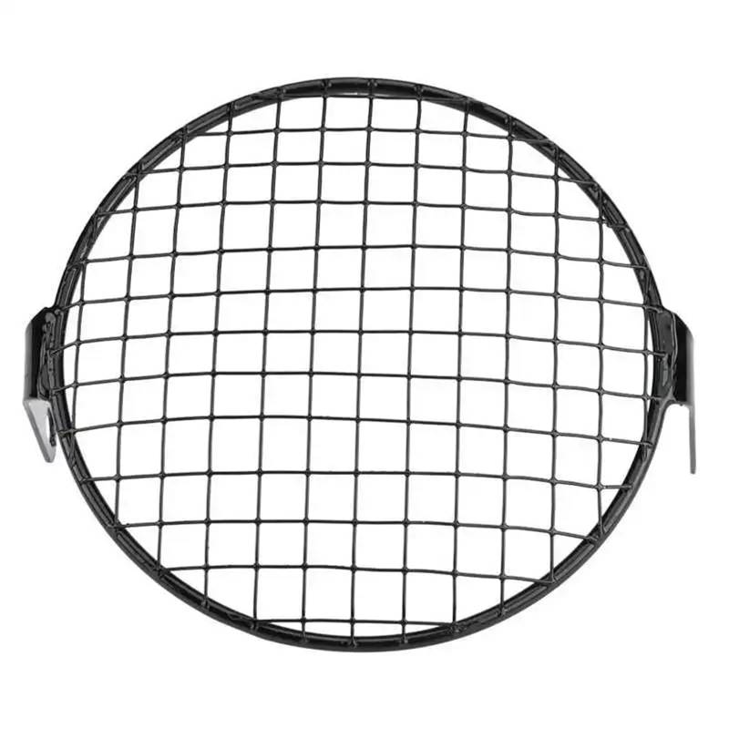 Scheinwerfer Kühlergrill Abdeckung 6,5 Zoll Motorrad Universal Vintage Scheinwerferschutz Retro Grill Licht Lampenabdeckung(3) von BYSKJZ