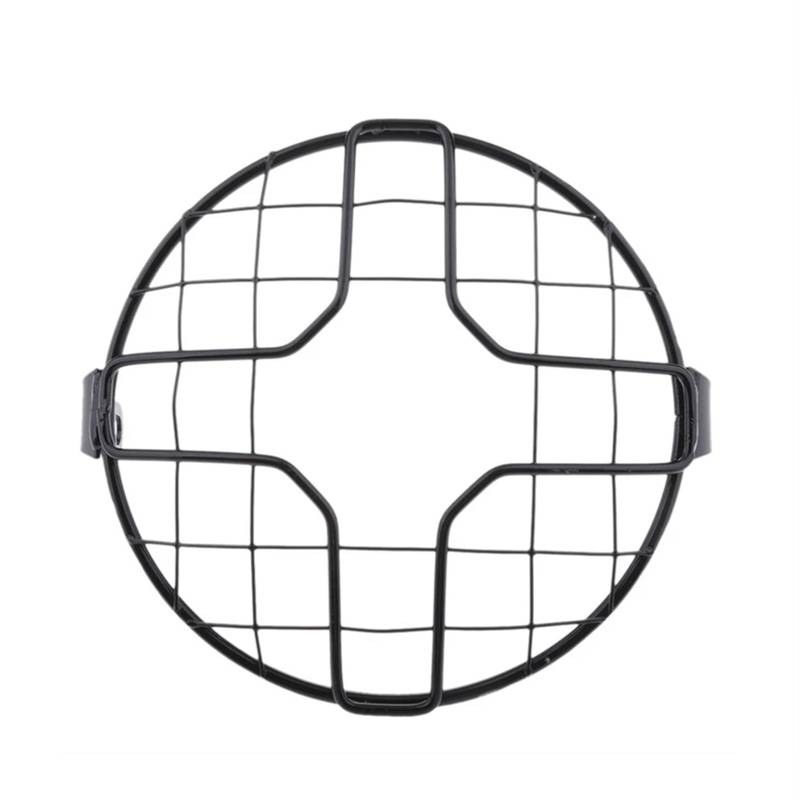 Scheinwerfer Kühlergrill Abdeckung Für CG125 GN125 Universal Motorrad Scheinwerfer Schutzfolie 6,5 Zoll Motorrad Licht Lampe Metall Abdeckung Mesh Grill Maske(11) von BYSKJZ