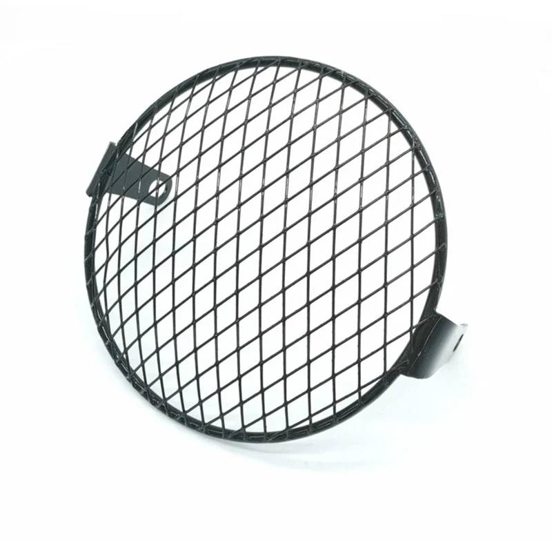 Scheinwerfer Kühlergrill Abdeckung Für Cafe Für Racer Für Bobber CB Universal 7" Motorrad Seitenmontage Scheinwerferabdeckung Retro Runde Scheinwerfer Net Mesh Schutzfolie Abdeckung(1) von BYSKJZ
