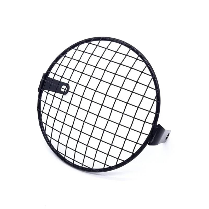 Scheinwerfer Kühlergrill Abdeckung Für Cafe Für Racer Für Bobber CB Universal 7" Motorrad Seitenmontage Scheinwerferabdeckung Retro Runde Scheinwerfer Net Mesh Schutzfolie Abdeckung(2) von BYSKJZ