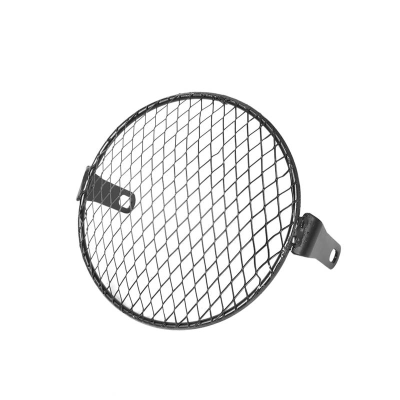 Scheinwerfer Kühlergrill Abdeckung Für Chopper Für Cafe Für Racer 6,3 "Motorrad Universal Vintage Scheinwerfer Schutz Retro Grill Licht Lampe Abdeckung(3) von BYSKJZ