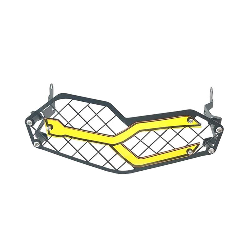 Scheinwerfer Kühlergrill Abdeckung Für F850GS F750GS 2018 2019 2020 2021 2022 2023 Motorrad Scheinwerfer Protector Kopf Licht Schutz Abdeckung Grille(Yellow) von BYSKJZ