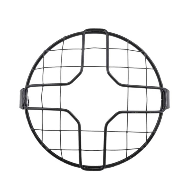 Scheinwerfer Kühlergrill Abdeckung Für Universal 7 Zoll Neue Metall Retro Motorrad Scheinwerfer Schutz Abdeckung Scheinwerfer Mesh Grille Lampenschirm(10) von BYSKJZ