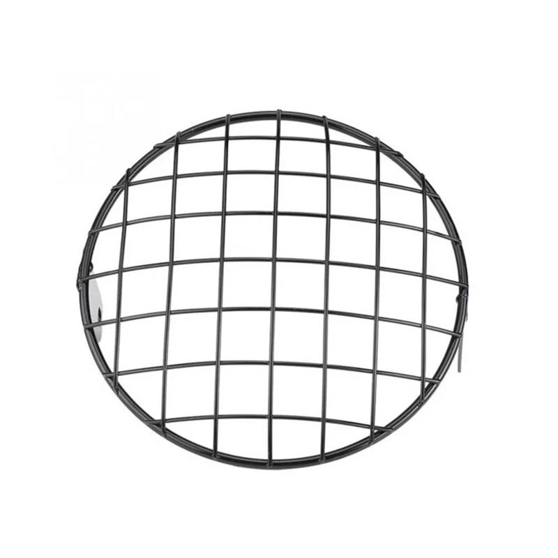 Scheinwerfer Kühlergrill Abdeckung Für Universal 7 Zoll Neue Metall Retro Motorrad Scheinwerfer Schutz Abdeckung Scheinwerfer Mesh Grille Lampenschirm(3) von BYSKJZ