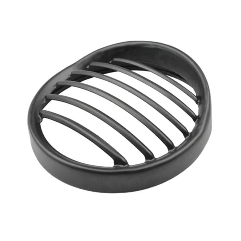 Scheinwerfer Kühlergrill Abdeckung Motorrad 5,75 "5 3/4" Scheinwerfer Grill Abdeckung Retro Motorrad ABS Scheinwerfer Schutz Shell Für XL883 XL1200 XL1200X X48(2) von BYSKJZ