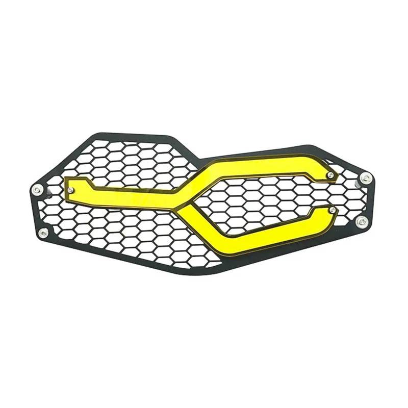 Scheinwerfer Kühlergrill Abdeckung Motorrad Scheinwerfer Schutz Kopf Licht Schutz Abdeckung Grille Für F750GS F850GS 2018 2019 2020 2021 2022(Yellow) von BYSKJZ