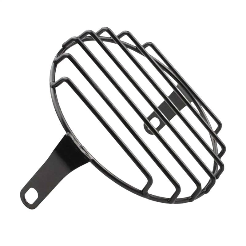 Scheinwerfer Kühlergrill Abdeckung Runde 5,75 Zoll Motorrad Scheinwerfer Grill Schutz Licht Abdeckung Dekoration(1) von BYSKJZ
