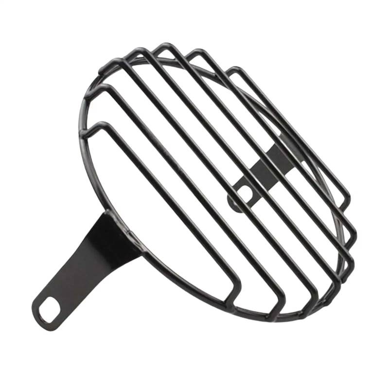 Scheinwerfer Kühlergrill Abdeckung Runde 5,75 Zoll Motorrad Scheinwerfer Grill Schutz Licht Abdeckung Dekoration Für Nachrüstung(2) von BYSKJZ