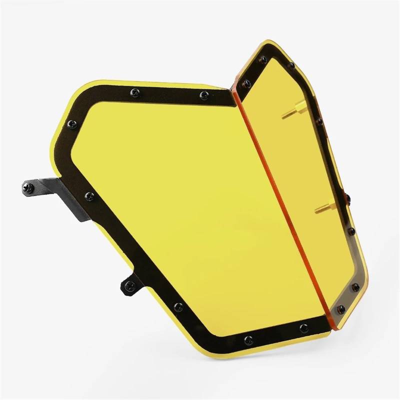 Scheinwerfer Kühlergrill Abdeckung Scheinwerfer-Schutzabdeckung Motorrad-Kühlergrill-Schutzabdeckung, Schutz Für Tenere 700 Rally World Raid XT700Z 2019+(Yellow) von BYSKJZ
