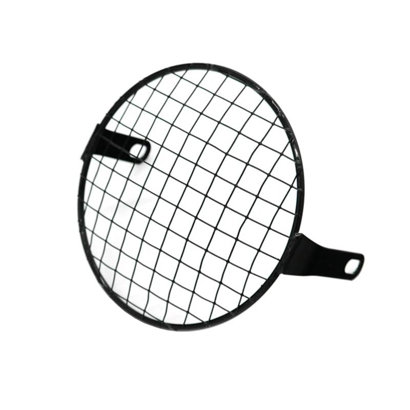 Scheinwerfer Kühlergrill Abdeckung Universal Retro Grid Stahl Schild Motorrad Scheinwerfer Mesh Grille Lampenschirm Motorrad Scheinwerfer Deckel Abdeckung(1) von BYSKJZ
