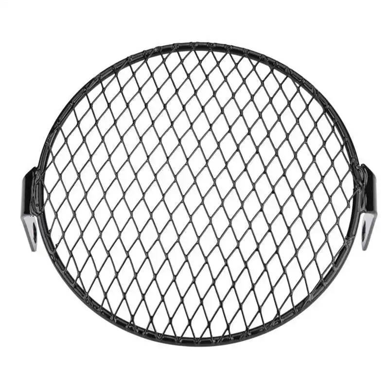 Scheinwerfer Kühlergrill Abdeckung Zoll Motorrad Universal Vintage Scheinwerferschutz Retro Grill Licht Lampenabdeckung(2) von BYSKJZ