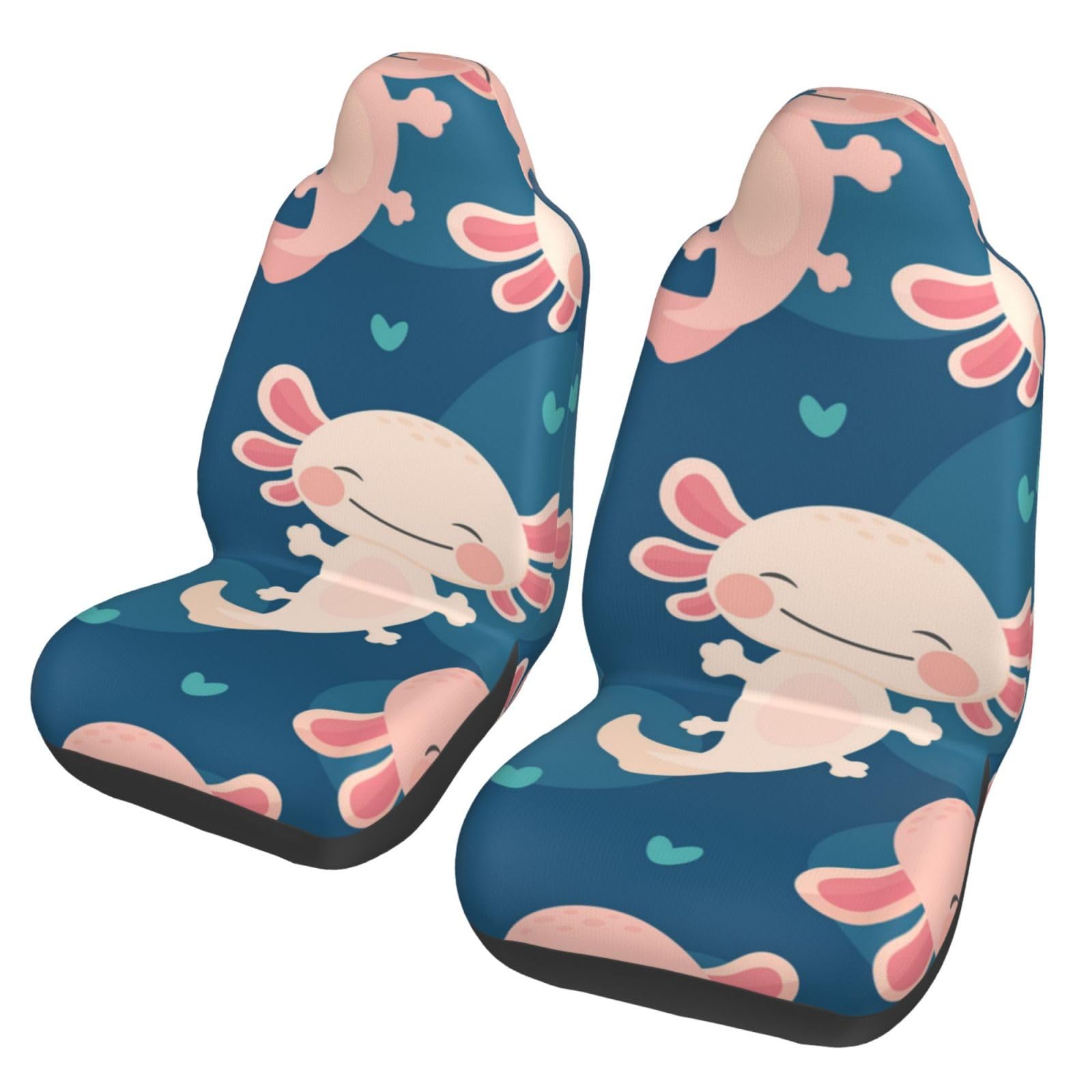 BYwenhopnbs Axolotl Kawaii, 2 Stück Autositzbezüge für die Vordersitze, universeller Anti-Rutsch-Sitzschutz BYwenhopnbs Axolotl Kawaii, 2 Stück Autositzbezüge für die Vordersitze, universeller Anti-Rutsch-Sitzschutz von BYwenhopnbs