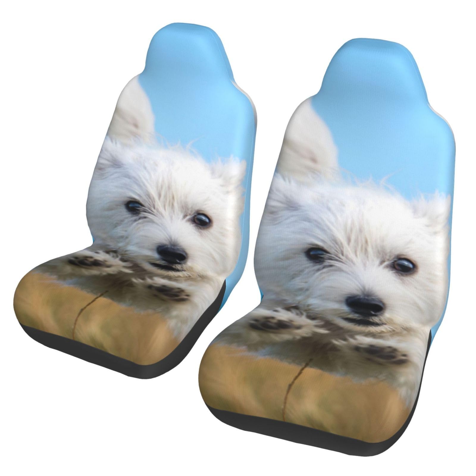 BYwenhopnbs EIN süßer West Highland Terrier Welpe beim Laufen, 2 Stück Autositzbezüge für die Vordersitze, universeller Rutschfester Sitzschutz BYwenhopnbs EIN süßer West Highland Terrier Welpe beim Laufen, 2 Stück Autositzbezüge für die Vordersitze, universeller Rutschfester Sitzschutz von BYwenhopnbs