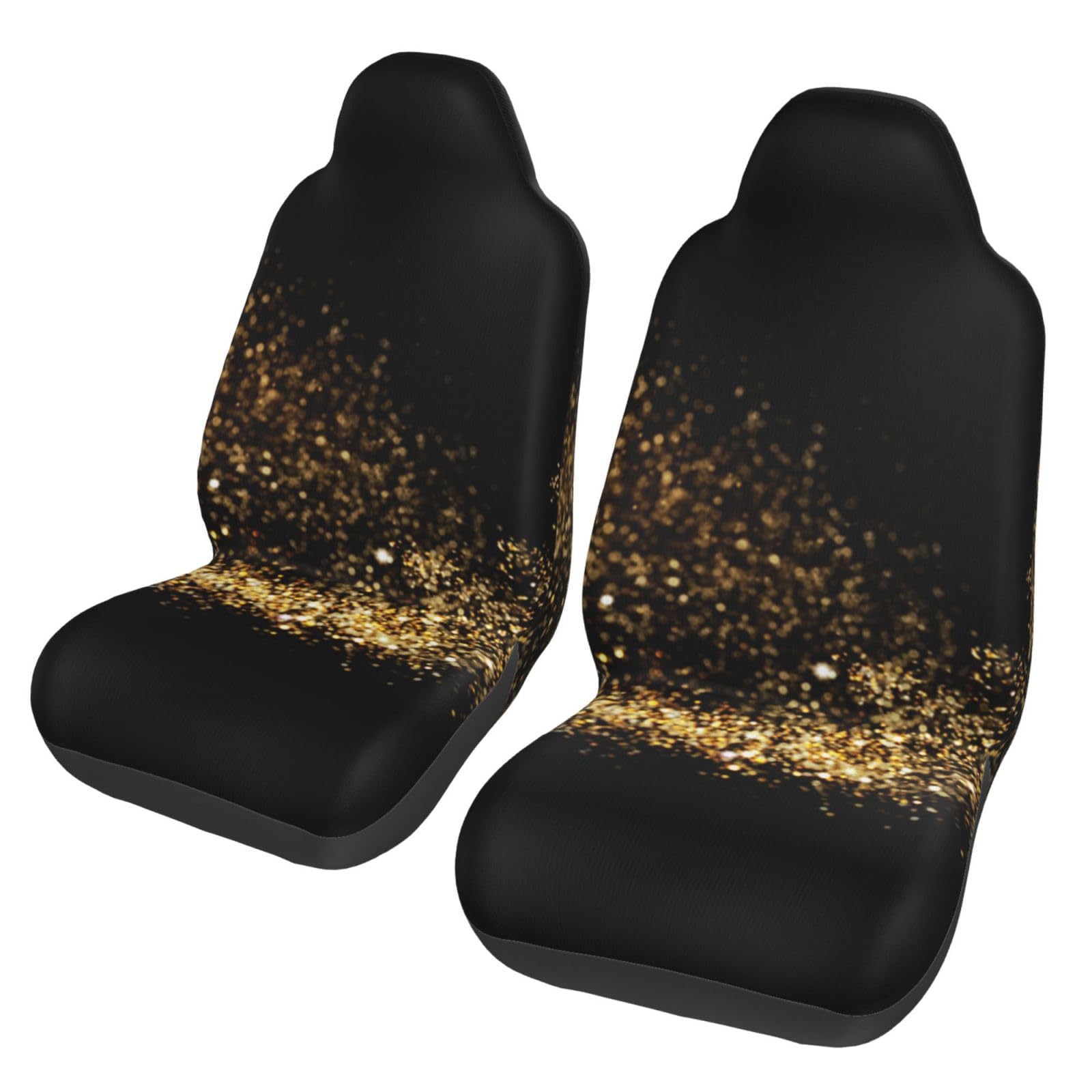 BYwenhopnbs Gold-Schwarz-Sand-Print, 2-teilige Autositzbezüge für die Vordersitze, universeller Anti-Rutsch-Sitzschutz BYwenhopnbs Gold-Schwarz-Sand-Print, 2-teilige Autositzbezüge für die Vordersitze, universeller Anti-Rutsch-Sitzschutz von BYwenhopnbs
