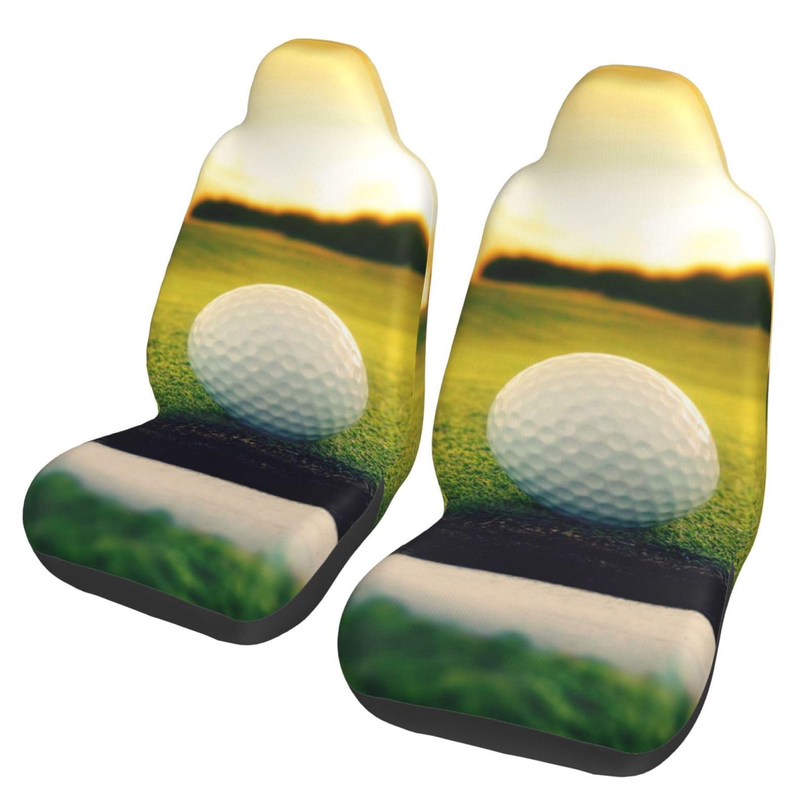 BYwenhopnbs Golfballloch, 2 Stück Autositzbezüge für Vordersitze, universeller Anti-Rutsch-Sitzschutz BYwenhopnbs Golfballloch, 2 Stück Autositzbezüge für Vordersitze, universeller Anti-Rutsch-Sitzschutz von BYwenhopnbs