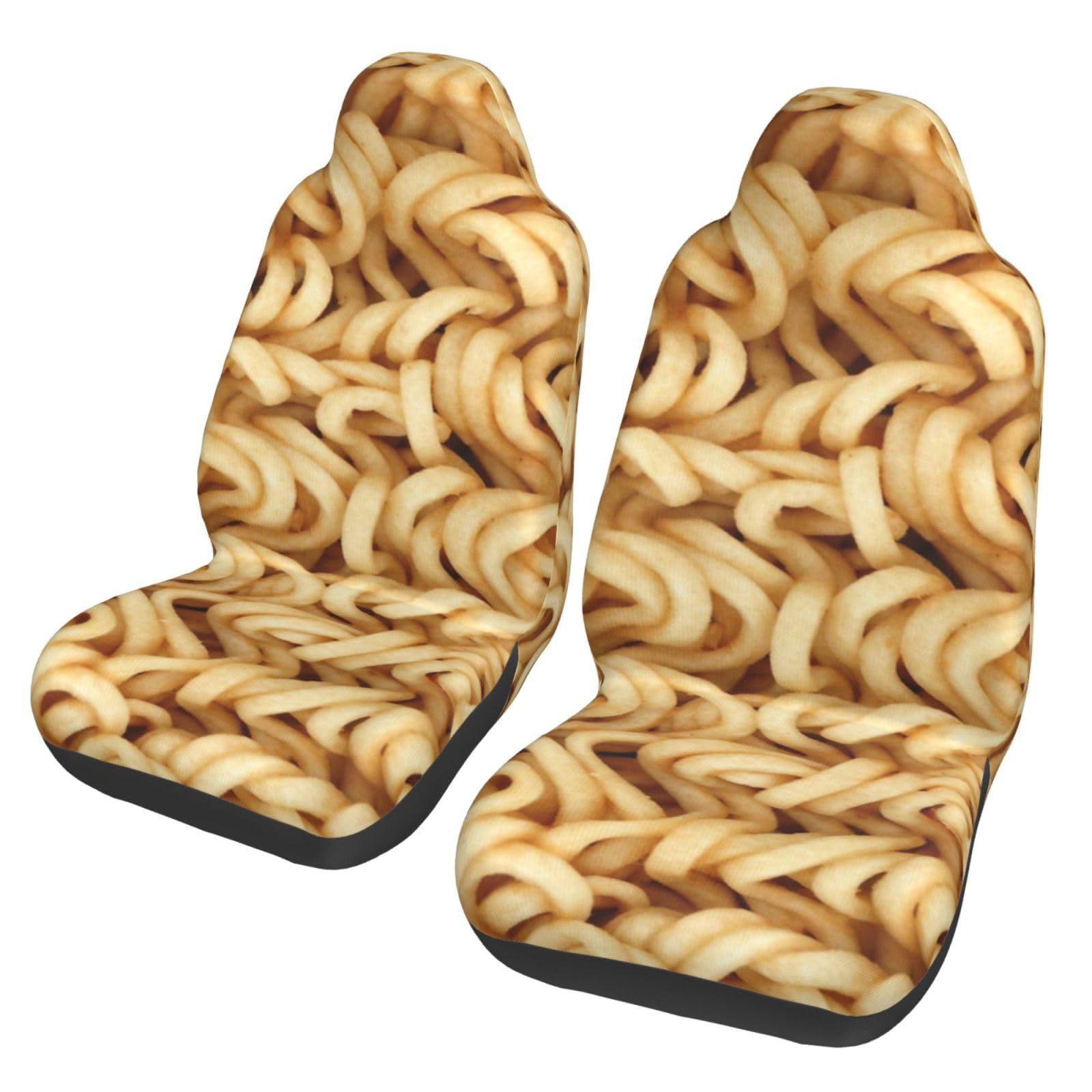 BYwenhopnbs Noodles, 2 Stück Autositzbezüge für Vordersitze, universeller Anti-Rutsch-Sitzschutz BYwenhopnbs Noodles, 2 Stück Autositzbezüge für Vordersitze, universeller Anti-Rutsch-Sitzschutz von BYwenhopnbs