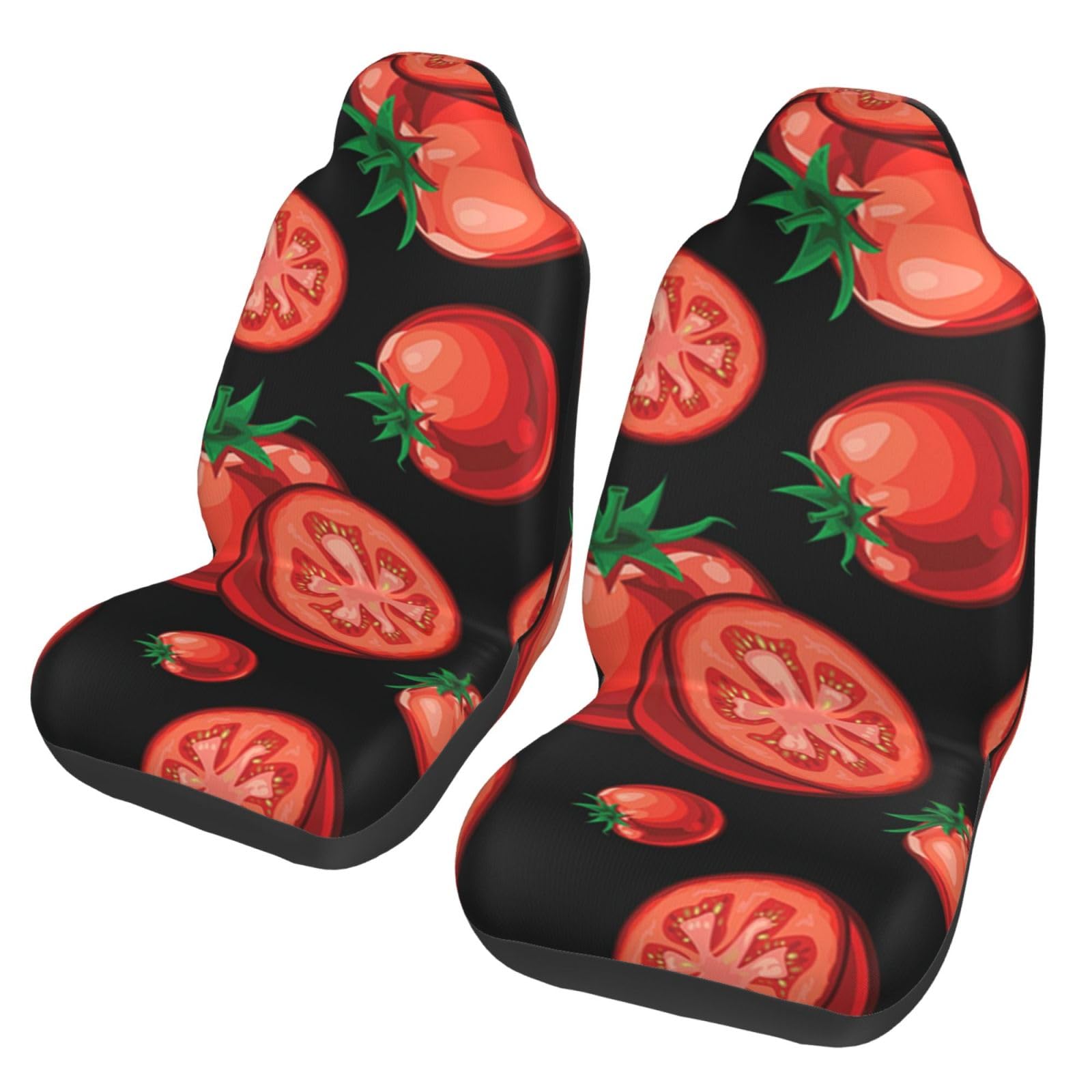 BYwenhopnbs Red Tomatoes, 2 Stück Autositzbezüge für Vordersitze, universeller Anti-Rutsch-Sitzschutz BYwenhopnbs Red Tomatoes, 2 Stück Autositzbezüge für Vordersitze, universeller Anti-Rutsch-Sitzschutz von BYwenhopnbs