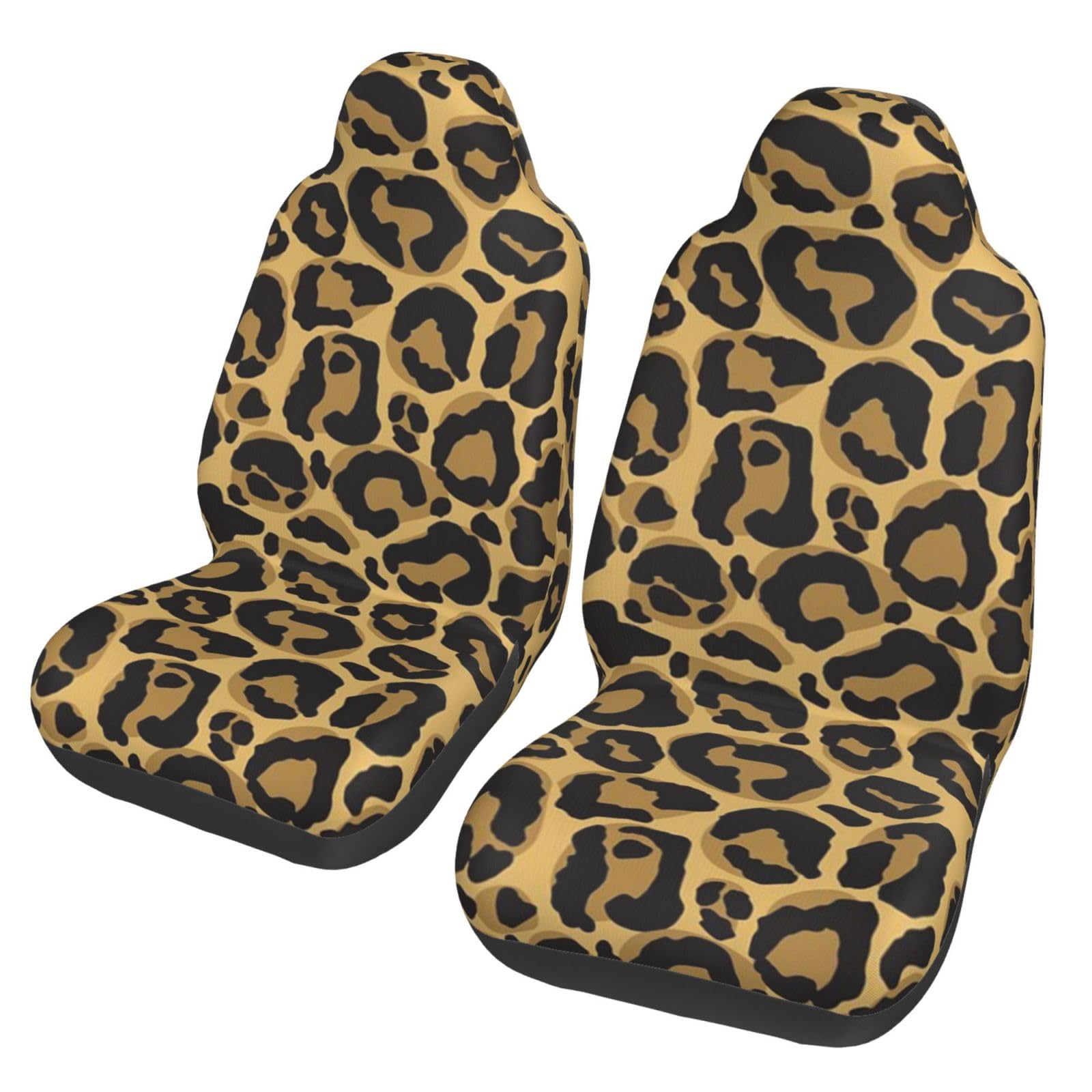 BYwenhopnbs Schwarzer Leopardengelb, 2 Stück Autositzbezüge für die Vordersitze, universeller Anti-Rutsch-Sitzschutz BYwenhopnbs Schwarzer Leopardengelb, 2 Stück Autositzbezüge für die Vordersitze, universeller Anti-Rutsch-Sitzschutz von BYwenhopnbs