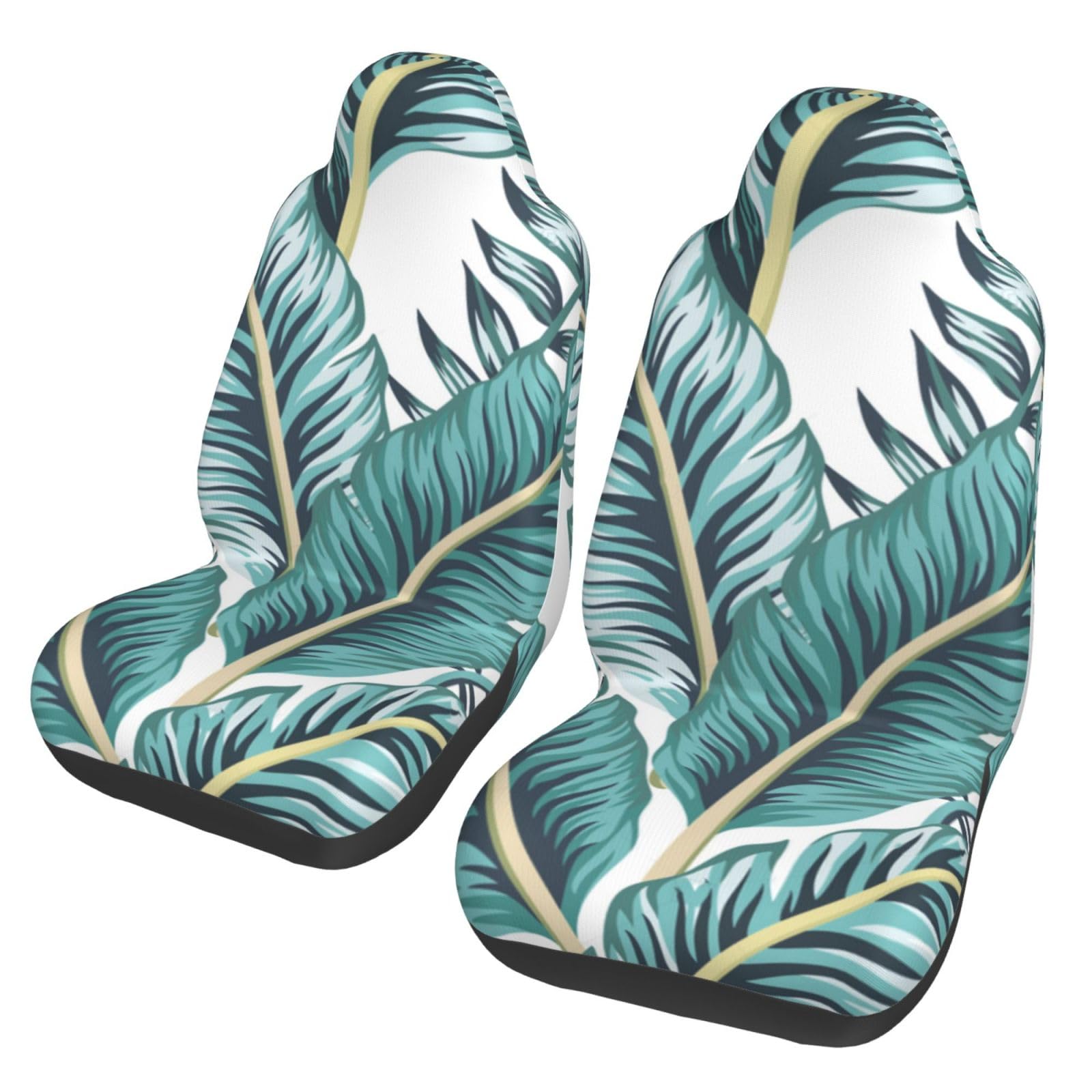 BYwenhopnbs Tropical Banana Green Leaf Tropical, 2 Stück Autositzbezüge für die Vordersitze, universeller Anti-Rutsch-Sitzschutz BYwenhopnbs Tropical Banana Green Leaf Tropical, 2 Stück Autositzbezüge für die Vordersitze, universeller Anti-Rutsch-Sitzschutz von BYwenhopnbs