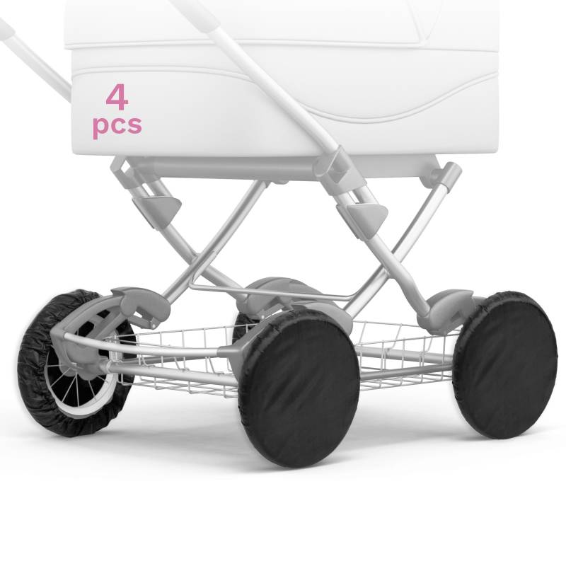 Baby Comfort Universal-Schutzabdeckung für Kinderwagenreifen, für vorne und hinten, 4 Stück von Baby Comfort