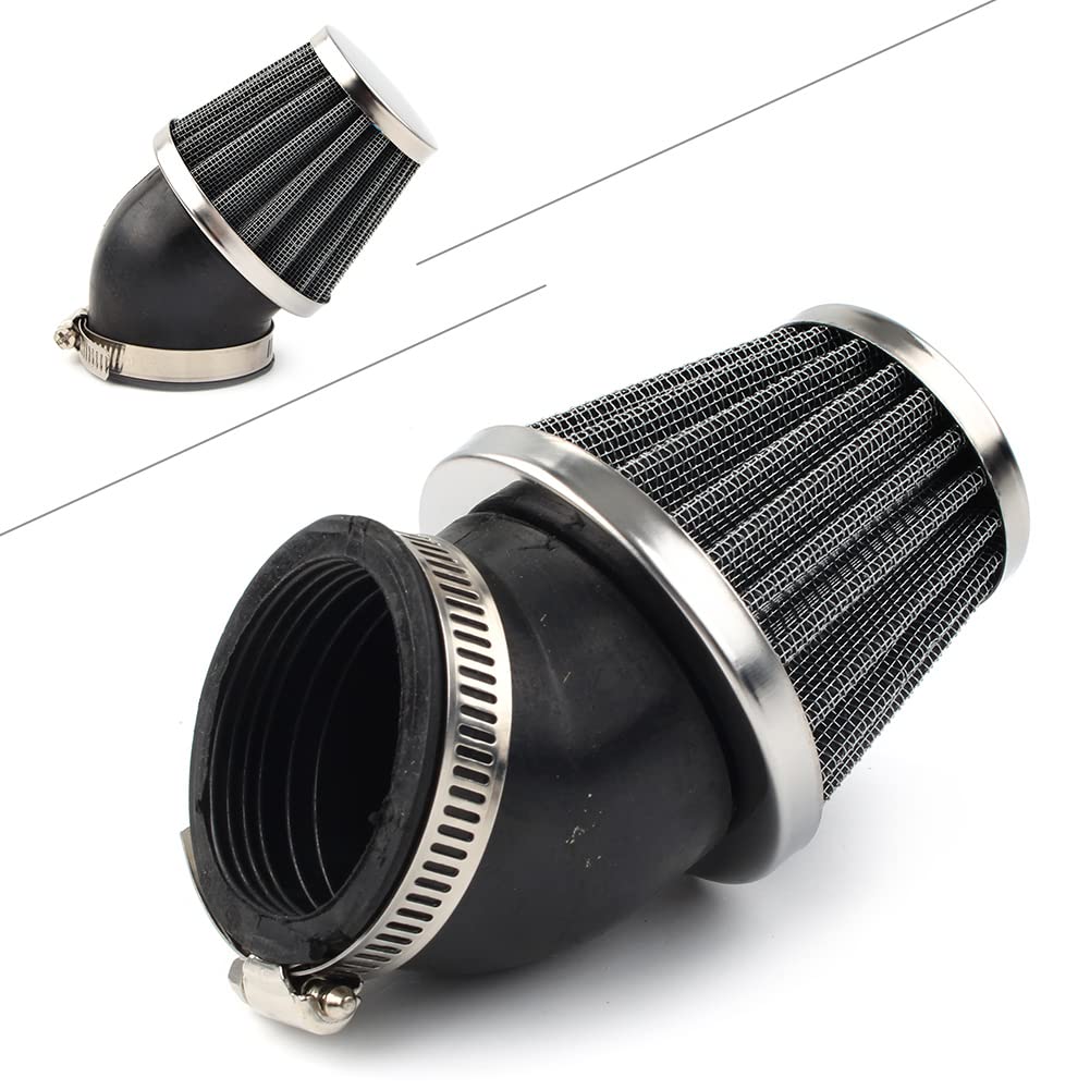 Bacar 50MM Luftfilter Ansaugluftfilter Ersatzsystem Kit Ansaugluftfilter Für Dirt Pit Quad ATV Bike Go Kart Für 50cc Chinesischer Roller Für Aprilia F von BACAR