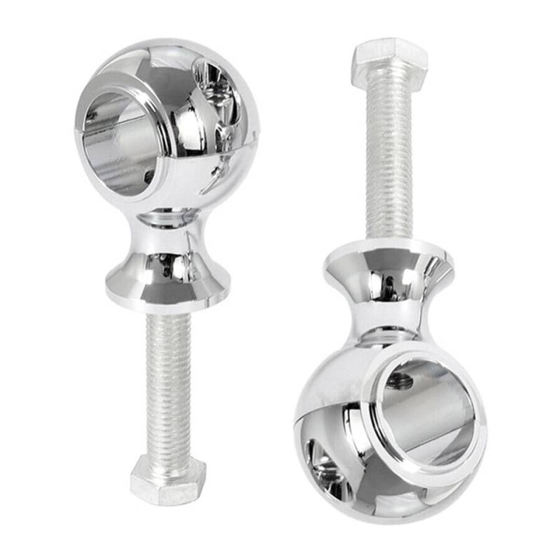 Baceyong 1" 25mm Lenker-Riser-Halterungsklemmen Lenker-Riser, Motorrad-Lenker-Riser-Halterungsklemmen 25mm 1" für Motorrad-Dirtbike-ATV, Billet-Lenkerhalterungsklemmen Riser, Chrom von Baceyong
