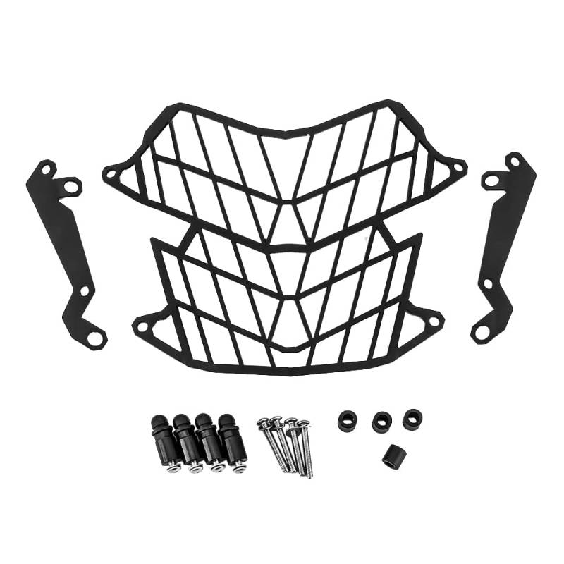 Baceyong 1pc Motorrad-Scheinwerfer-Kühlergrill-Schutz-Modifikation, Motorrad-Frontscheinwerfer-Kühlergrill-Schutzabdeckung kompatibel mit Yamaha Tenere 700 2019+ von Baceyong