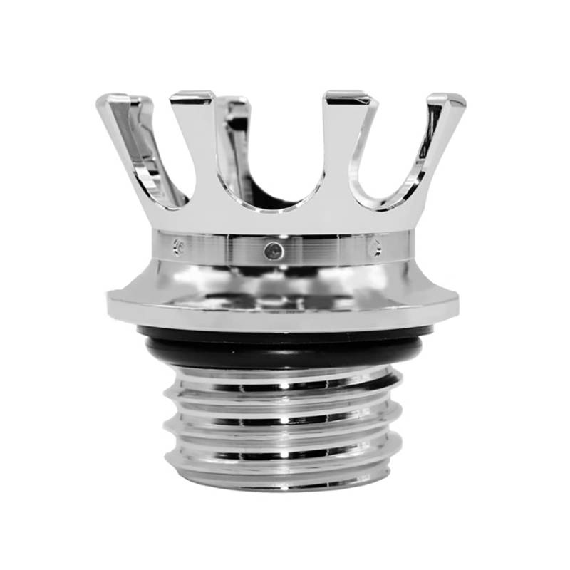 Baceyong 1x Motorrad Tankdeckel, Tankabdeckung Kompatibel mit Ha-rley XL883/1200/48/72, Silber von Baceyong