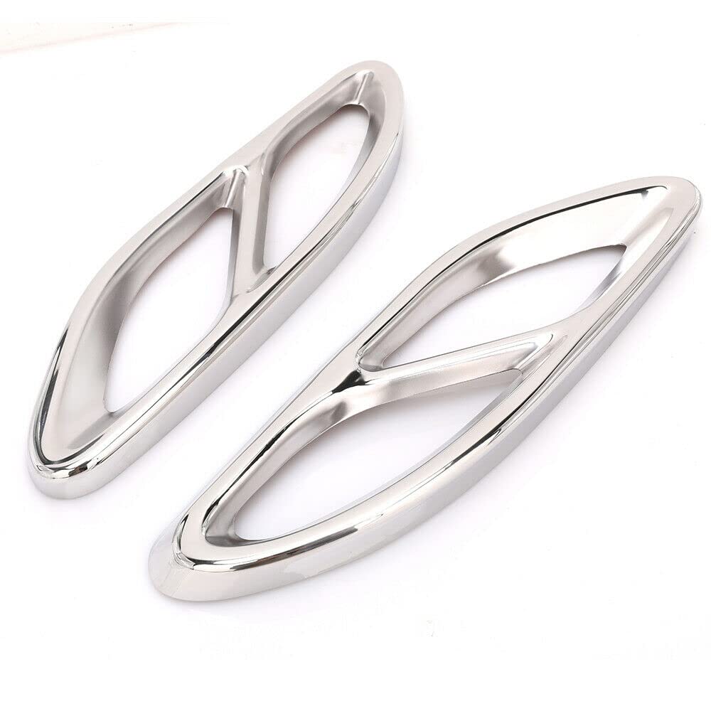 Baceyong 2 Stück Edelstahl Auspuffblenden für M-ercedes-B-enz C-Klasse W205 C205 A205 S205, Chrom Sportlicher Look Autodekor Schutzzubehör Baceyong 2 Stück Edelstahl Auspuffblenden für M-ercedes-B-enz C-Klasse W205 C205 A205 S205, Chrom Sportlicher Look Autodekor Schutzzubehör von Baceyong