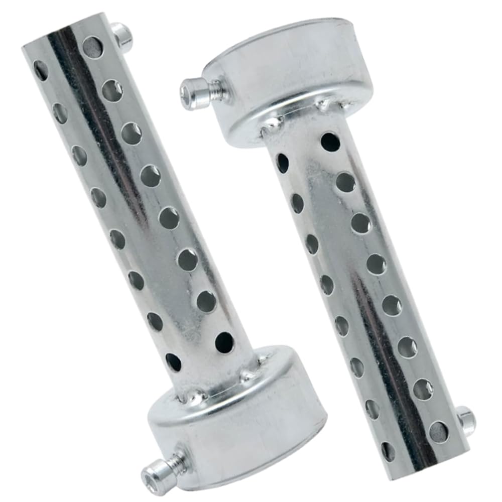 Baceyong 2-teiliger Motorrad-Schalldämpfer, DB-Killer, Auspuffrohr-Deflektor, Auspuff-Schalldämpfer 60 mm – Silber Baceyong 2-teiliger Motorrad-Schalldämpfer, DB-Killer, Auspuffrohr-Deflektor, Auspuff-Schalldämpfer 60 mm – Silber von Baceyong