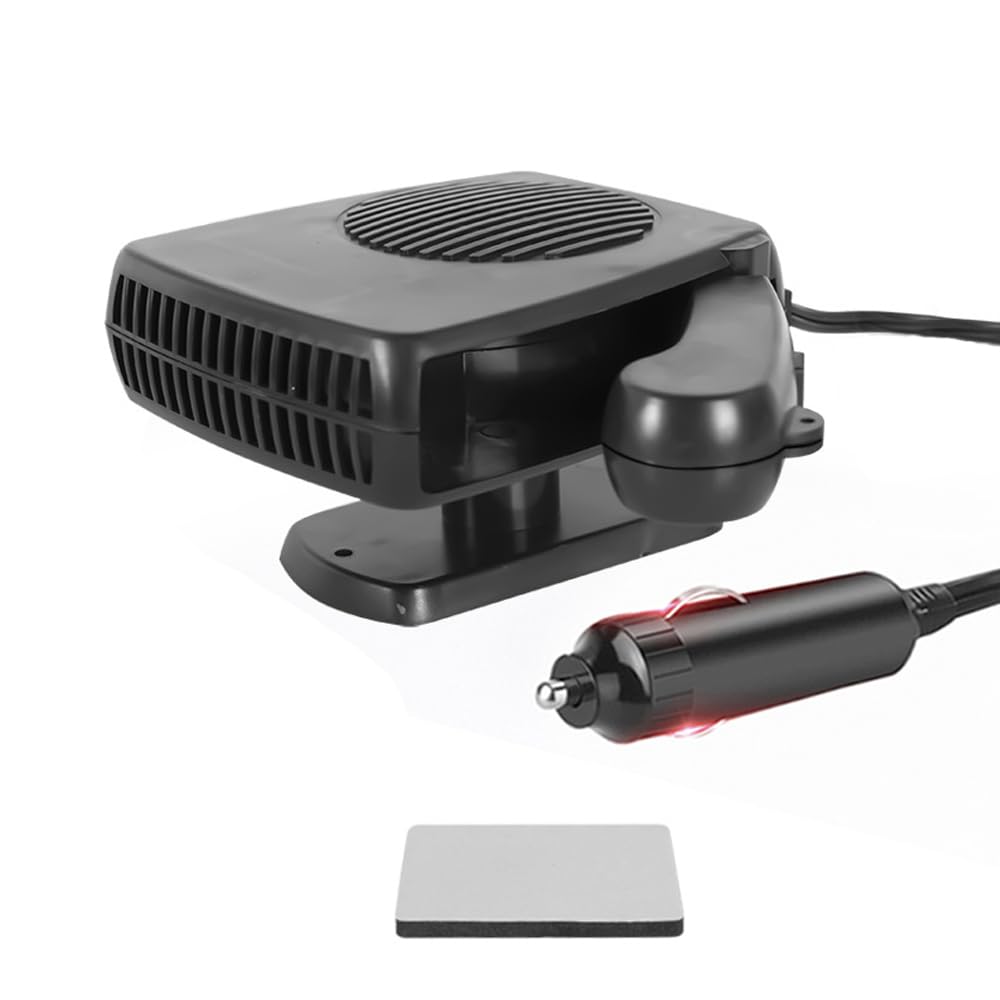 Baceyong 2 in1 Tragbarer automatischer Heizlüfter-Entfroster für PKW-LKW, 12V 150W, Schwarz Baceyong 2 in1 Tragbarer automatischer Heizlüfter-Entfroster für PKW-LKW, 12V 150W, Schwarz von Baceyong