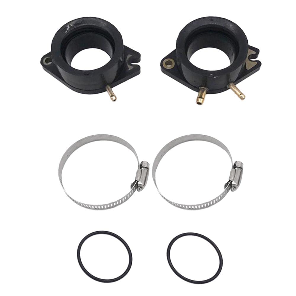 Baceyong 2x Vergaser Ansaugkrümmer Boot Ansaugkrümmer mit O-Ringen passend für Yam-aha Virago XV 700 750 920, Teilenummer 24M-13586-01-00, 1C6-E3586-00-00 Baceyong 2x Vergaser Ansaugkrümmer Boot Ansaugkrümmer mit O-Ringen passend für Yam-aha Virago XV 700 750 920, Teilenummer 24M-13586-01-00, 1C6-E3586-00-00 von Baceyong