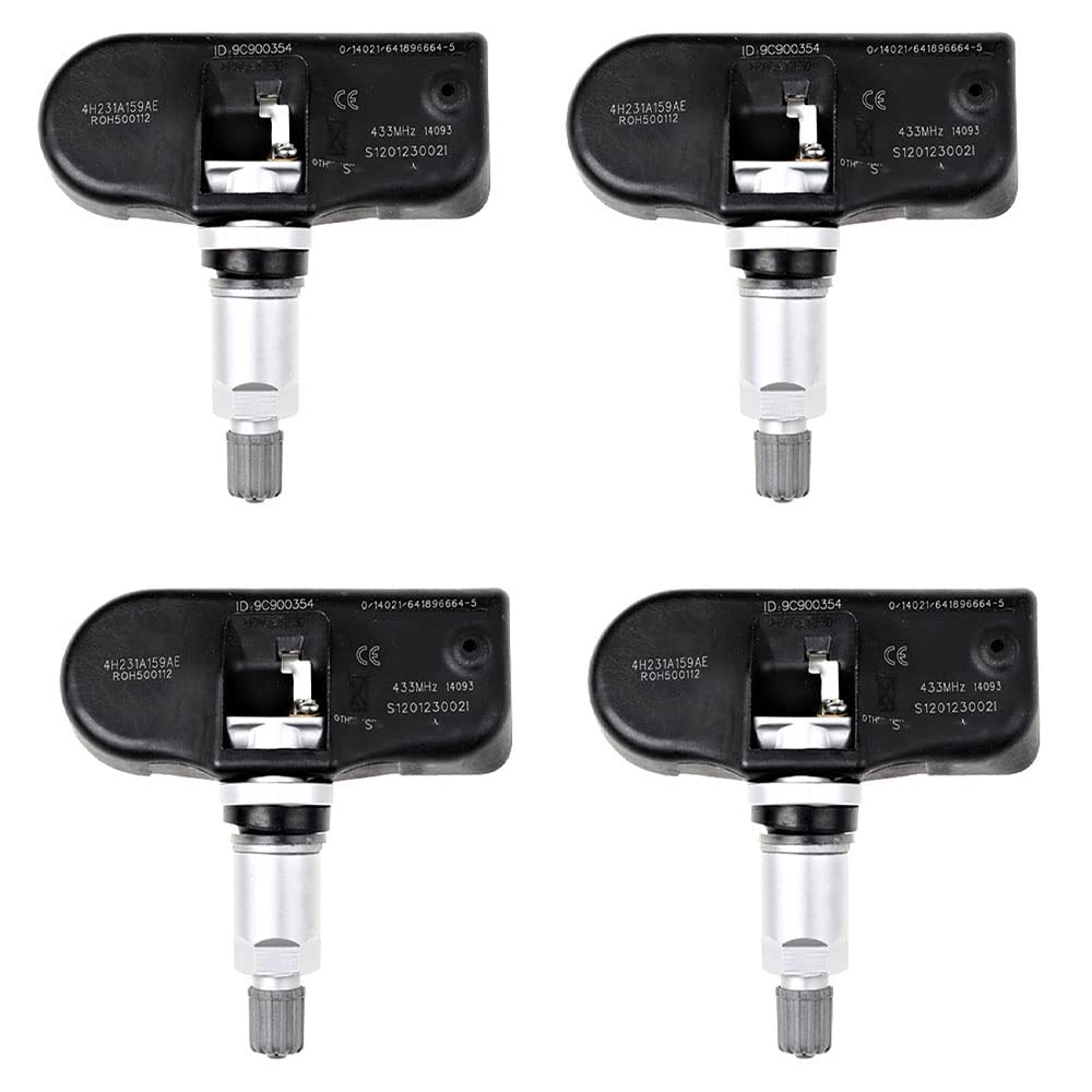 Baceyong 4x TPMS-Sensormonitore, Kfz-Reifendrucksensor, passend für JA-GU-AR S-TYPE SUPER V8 X-TYPE XF XJ8 XJR XK XK8 XKR, LA'ND R0VER LR3 LR4 RAN'GE R0VER Baceyong 4x TPMS-Sensormonitore, Kfz-Reifendrucksensor, passend für JA-GU-AR S-TYPE SUPER V8 X-TYPE XF XJ8 XJR XK XK8 XKR, LA'ND R0VER LR3 LR4 RAN'GE R0VER von Baceyong