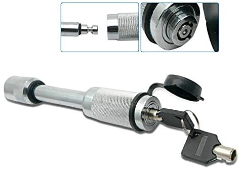 Baceyong Anti-Diebstahl-Vorhängeschloss, 16 mm Durchmesser, Chromstahl, 3500 kg Anhängelast, Wasserdicht, Chrom, Tastenfeld, Anhängerschloss von Baceyong