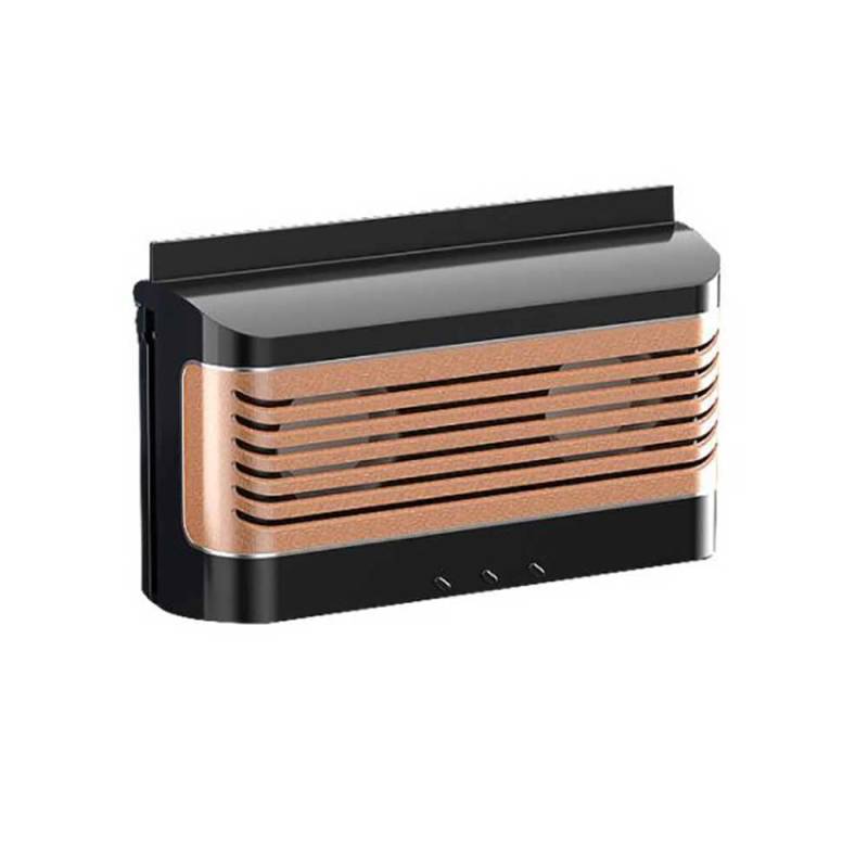 Baceyong Auto-Abluftventilator mit 400-mAh-Akku, Fensterlüftung, Kühlung, Reinigung, Mückenschutz-Solarventilator, Schwarz von Baceyong