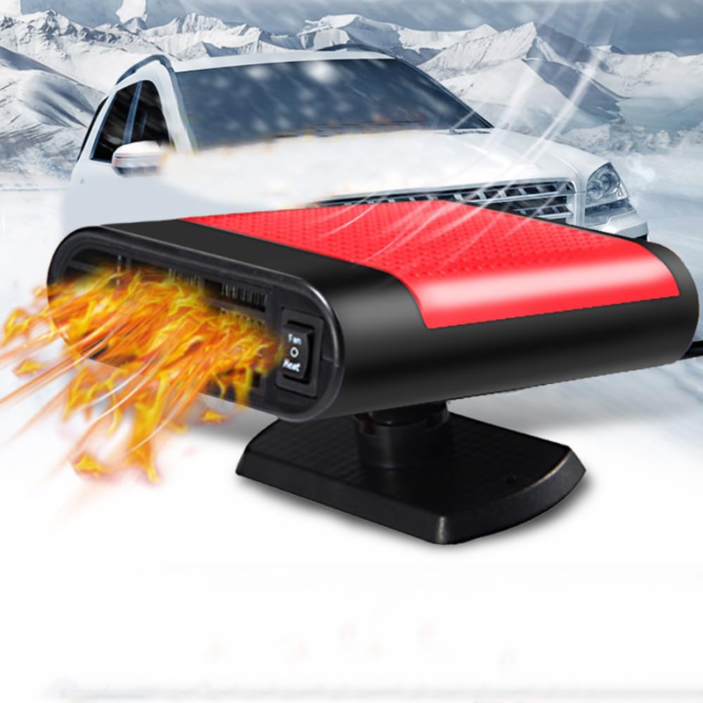 Baceyong Auto Heizlüfter, 150W Auto Heizung Defroster 12V Zigarettenanzünder, 2-In-1 Anti-Beschlag Auto-Heizung Windschutzscheibe Enteiser Elektrisch, Tragbare Mini-Heizung Baceyong Auto Heizlüfter, 150W Auto Heizung Defroster 12V Zigarettenanzünder, 2-In-1 Anti-Beschlag Auto-Heizung Windschutzscheibe Enteiser Elektrisch, Tragbare Mini-Heizung von Baceyong