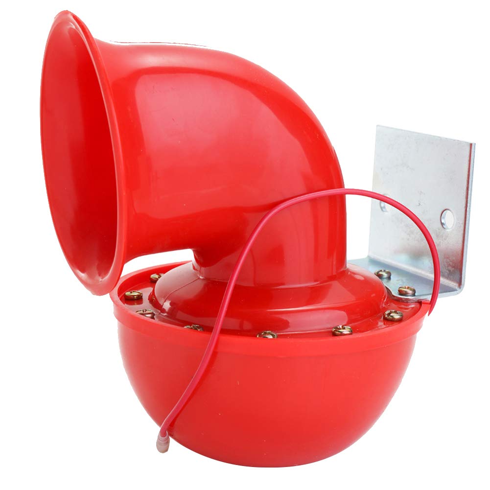 Baceyong Auto elektrische Hupe, 200DB 12V rote Metallhupe elektrische Hupe Auto, Motorrad, Bootssound Baceyong Auto elektrische Hupe, 200DB 12V rote Metallhupe elektrische Hupe Auto, Motorrad, Bootssound von Baceyong