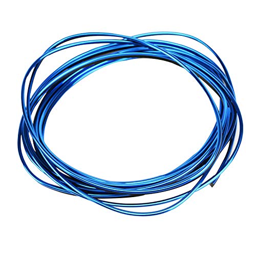 Baceyong DIY-Auto-Innendekoration Zierleiste Zubehör, Universal-Auto-Innenleiste, 5 m 3D-ABS-Streifen mit Werkzeug – Blaue Galvanik von Baceyong