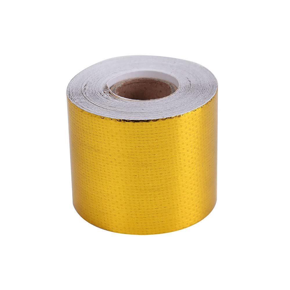 Baceyong Gold-Aluminium-Folie Isolierband 5cm*10m, Hochtemperatur-Wärmeabschirmung Band von Baceyong