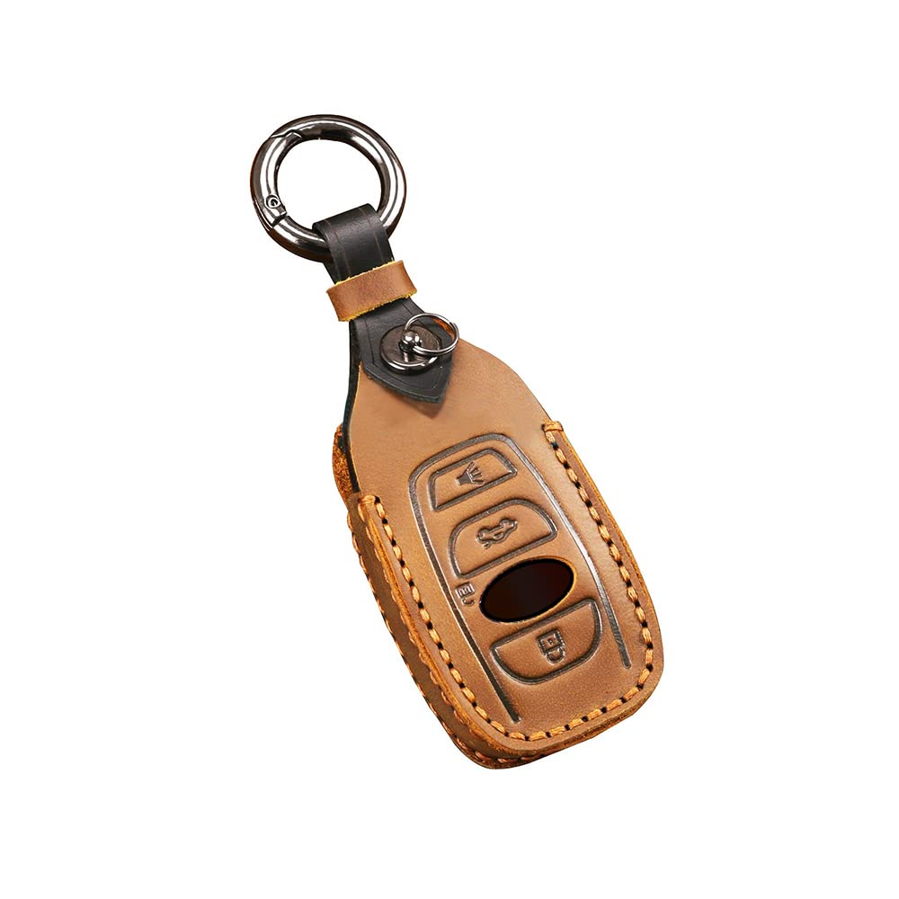Baceyong Leder Schlüsselanhänger passend für Subaru, für Subaru Ascent Outback XV BRZ Leder Schlüsselanhänger von Baceyong