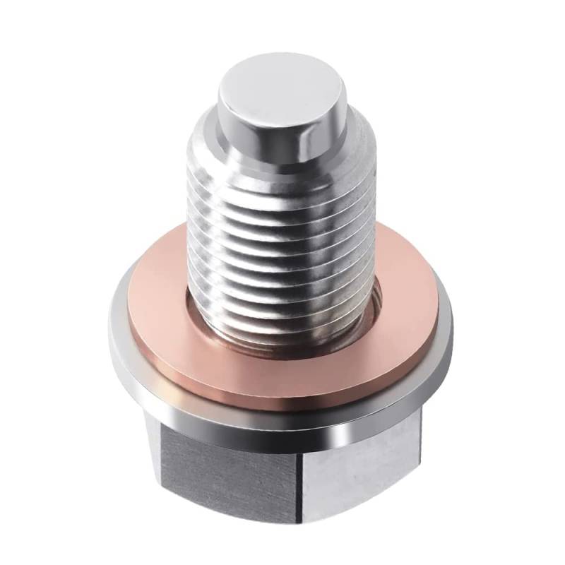 Baceyong M12 * 1.25 Edelstahl Motor Magnetische Ölablassschraube, M12 * 1.25 Edelstahl Motor Magnetische Ölablassschraube passend für to*yo/TA, passend für L*EX/US von Baceyong