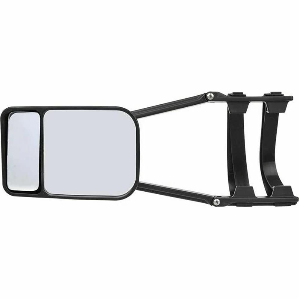 Baceyong Universal-Rückspiegel für Autos, Anhänger, Wohnwagen, verstellbar, breite Sicht, Anhänger, Abschlepp, Rückspiegel (1/2 Stück optional) Schwarz von Baceyong