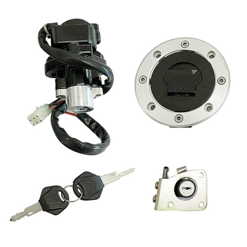 Baceyong Zündschloss Kraftstoff Gas Tankdeckel Schloss Schlüssel Kit Kompatibel mit Suzuki SV650 SV650 Vstorm 1000 DL1000 GSXR600 GSXR750 GSXR1000 GSX1400 von Baceyong