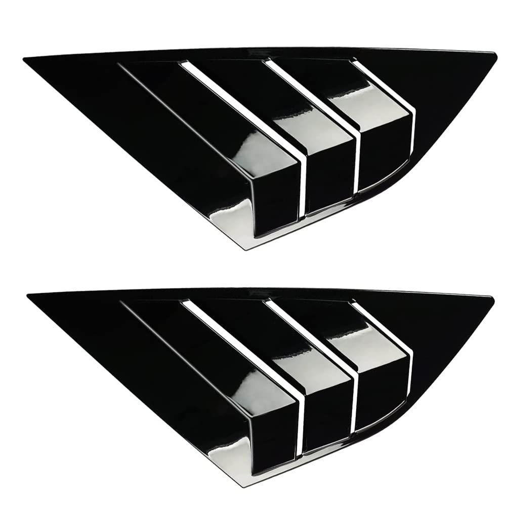 Baceyong hintere Seitenfensterlamellen Racing Style Dreieckige Fensterglasjalousien, 2 Stück Schwarz glänzend, kompatibel mit F-0RD Focus St Rs Mk3 SE Schrägheck 2012-2018 Baceyong hintere Seitenfensterlamellen Racing Style Dreieckige Fensterglasjalousien, 2 Stück Schwarz glänzend, kompatibel mit F-0RD Focus St Rs Mk3 SE Schrägheck 2012-2018 von Baceyong