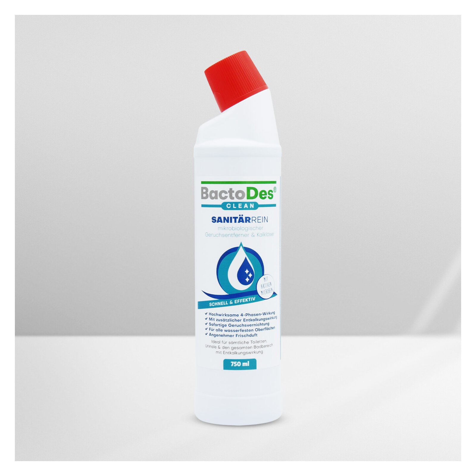 BactoDes® SanitärRein - Mikrobiologischer Sanitärreiniger und Geruchsentferner von BactoDes